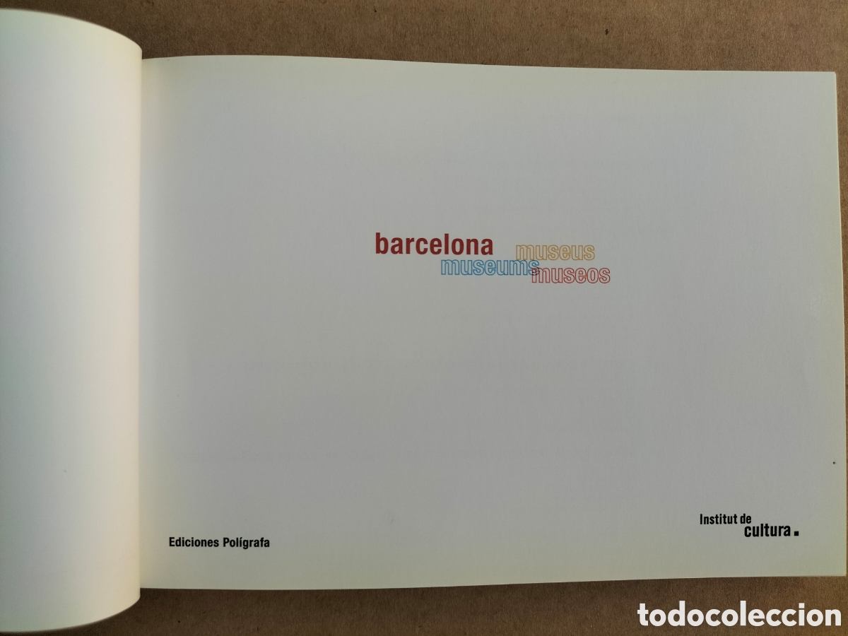 Libros de segunda mano: Gu&iacute;a de museus de Barcelona. Museums guide. Gu&iacute;a de museos. Ediciones pol&iacute;grafa, 2003 - Foto 2