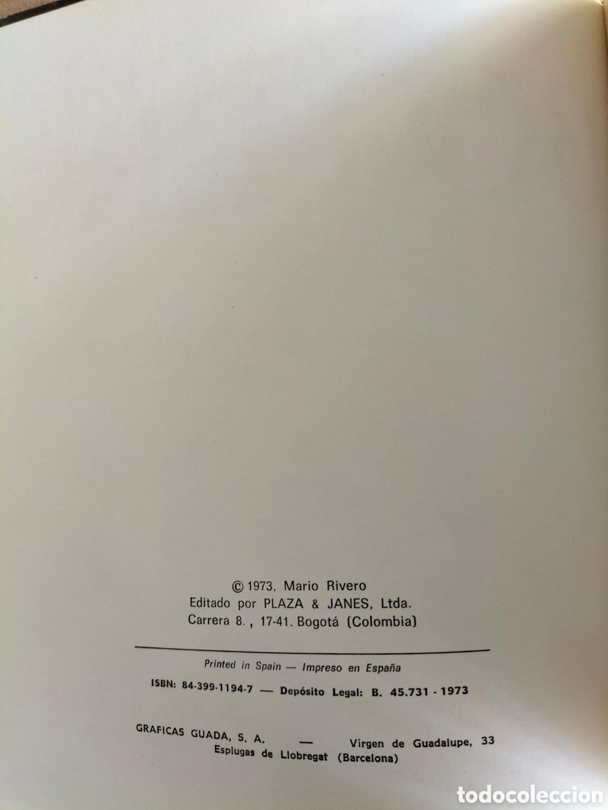 Libros de segunda mano: Botero. Mario Rivero. Plaza & Jan&eacute;s, 1973. Libro - Foto 4