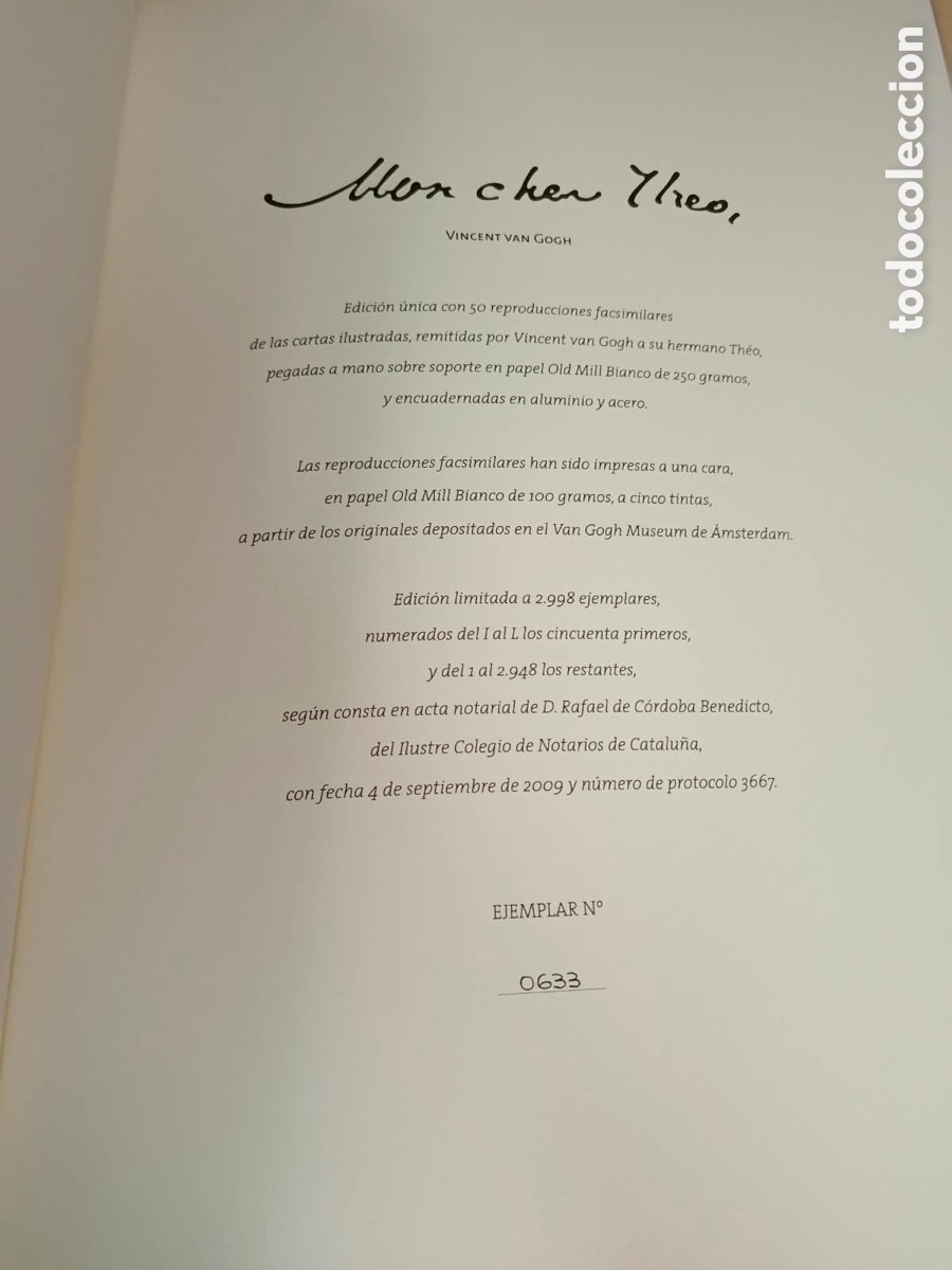 Libros de segunda mano: MON CHER THEO. VANG GOGH. ESTUCHE Y LIBRO - Foto 9