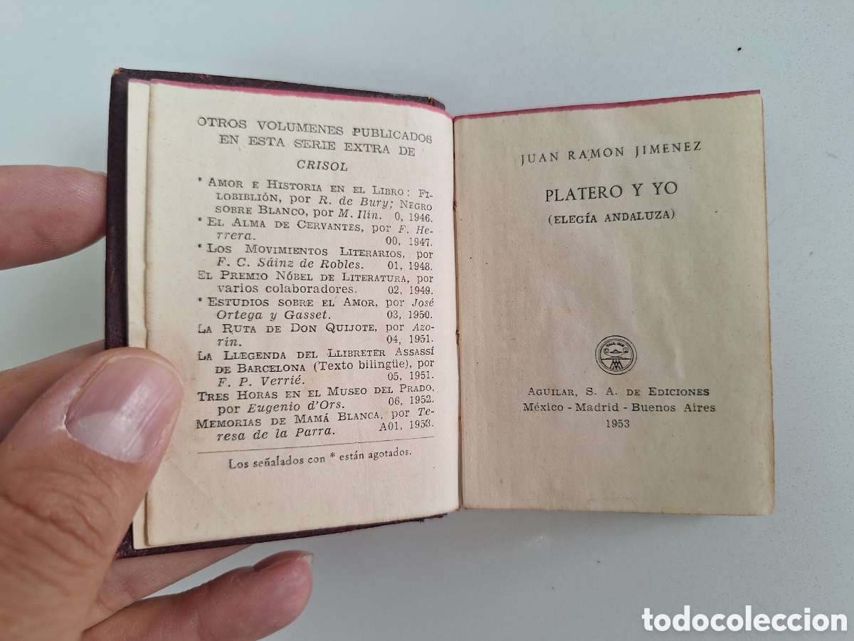 Libros de segunda mano: Crisolin Platero y yo, Juan Ramon Jimenez - Foto 3