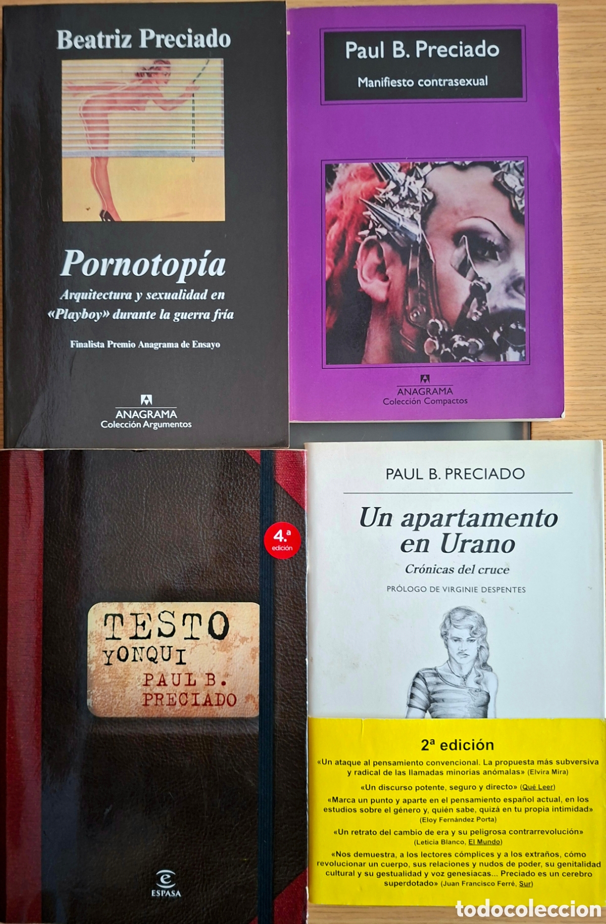 Libros de segunda mano: Los mejores de PRECIADO, Paul/ Beatriz. 4 t&iacute;tulos.