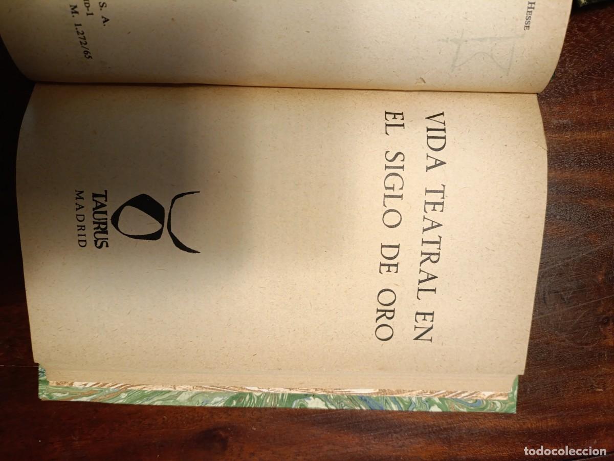 Libros de segunda mano: VIDA TEATRAL EN EL SIGLO DE OTRO- 1965 - Foto 4