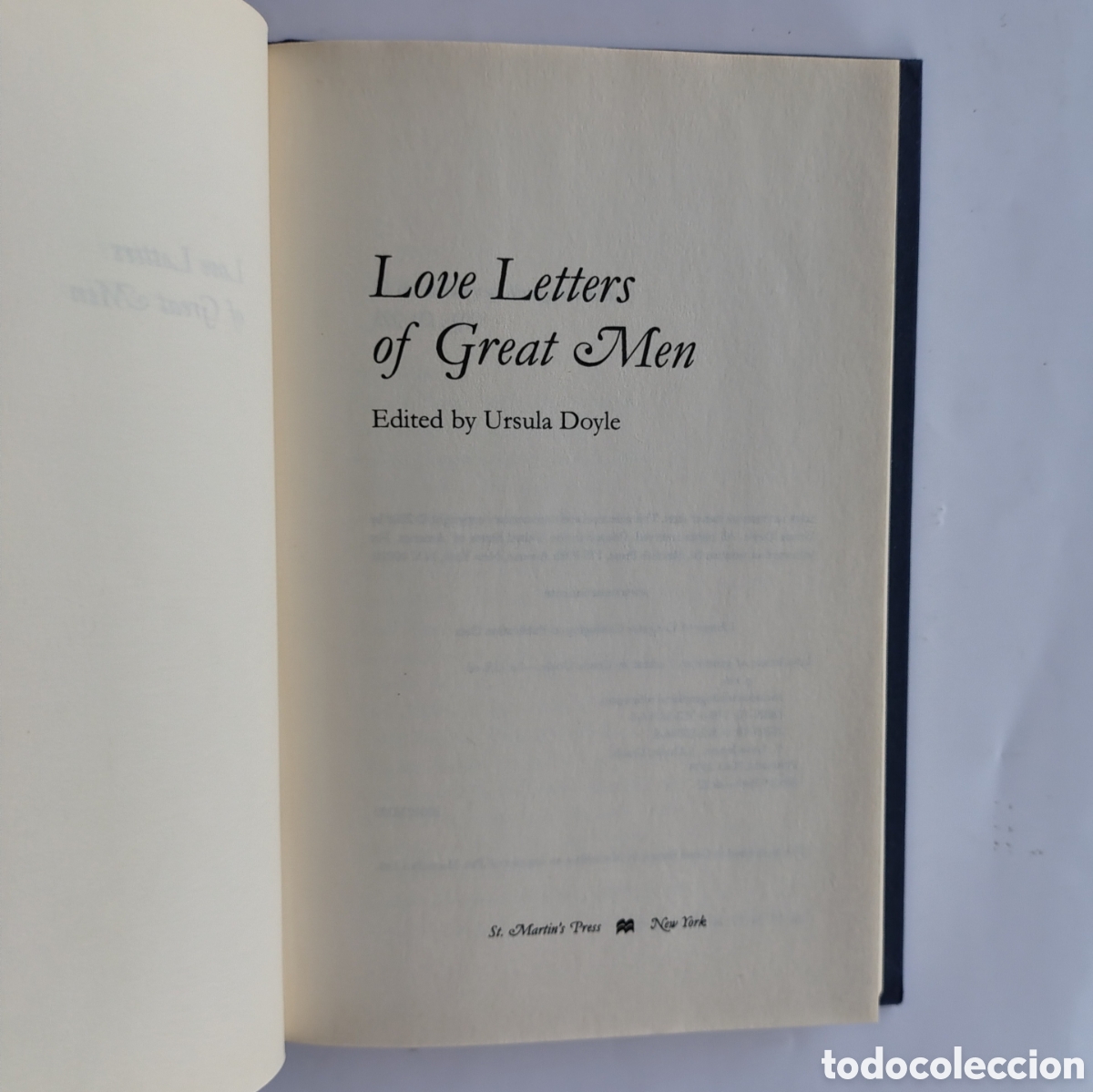Libros de segunda mano: Love Letters of Great Men