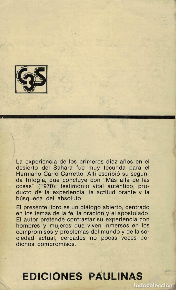 Libros de segunda mano: Carlo Carretto, M&aacute;s all&aacute; de las cosas - Foto 2