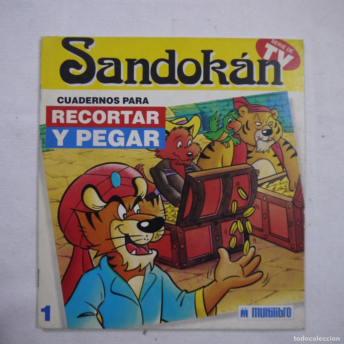 Libros de segunda mano: SANDOK&Aacute;N SERIE DE TV. CUADERNOS PARA RECORTAR Y PEGAR N.&ordm; 1 - MULTILIBRO - 1990