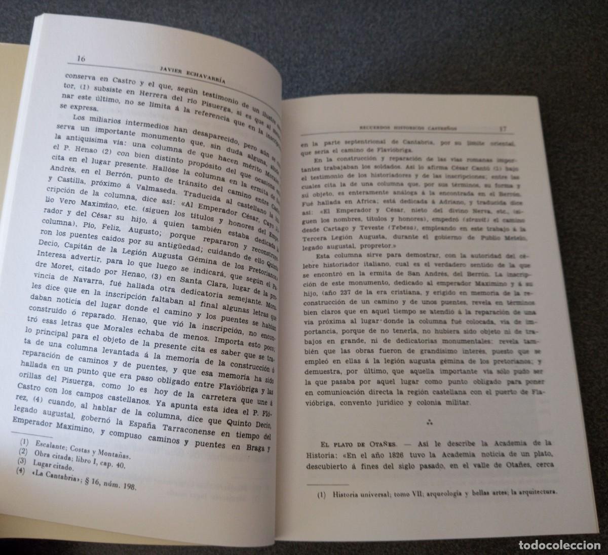 Libros de segunda mano: Recuerdos Hist&oacute;ricos Castre&ntilde;os Javier Echevarr&iacute;a - Foto 9
