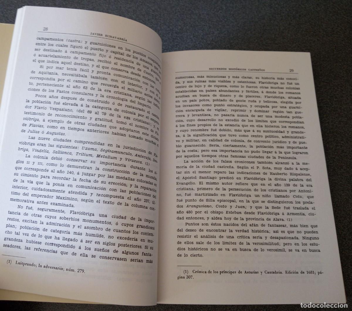 Libros de segunda mano: Recuerdos Hist&oacute;ricos Castre&ntilde;os Javier Echevarr&iacute;a - Foto 10