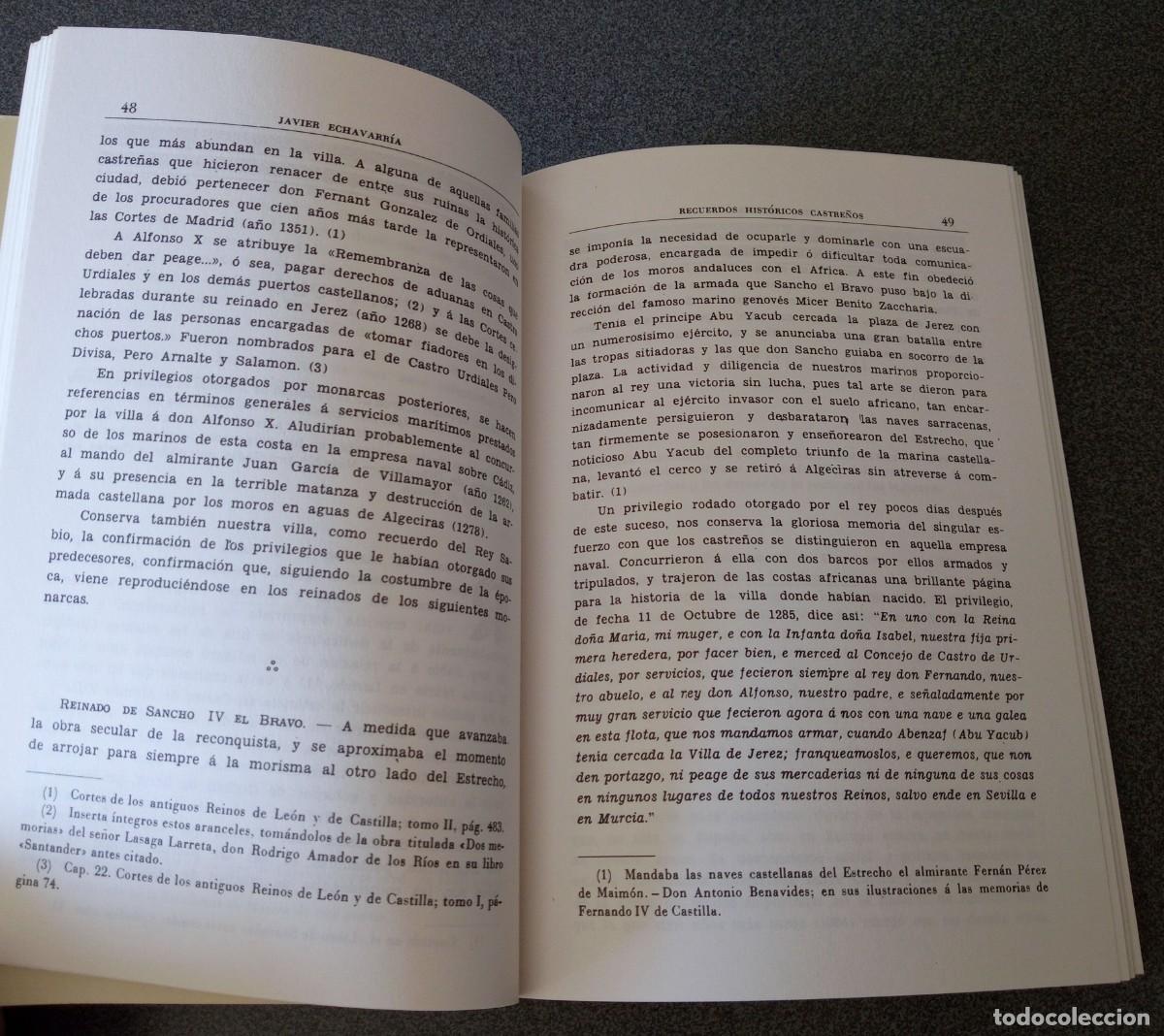 Libros de segunda mano: Recuerdos Hist&oacute;ricos Castre&ntilde;os Javier Echevarr&iacute;a - Foto 11