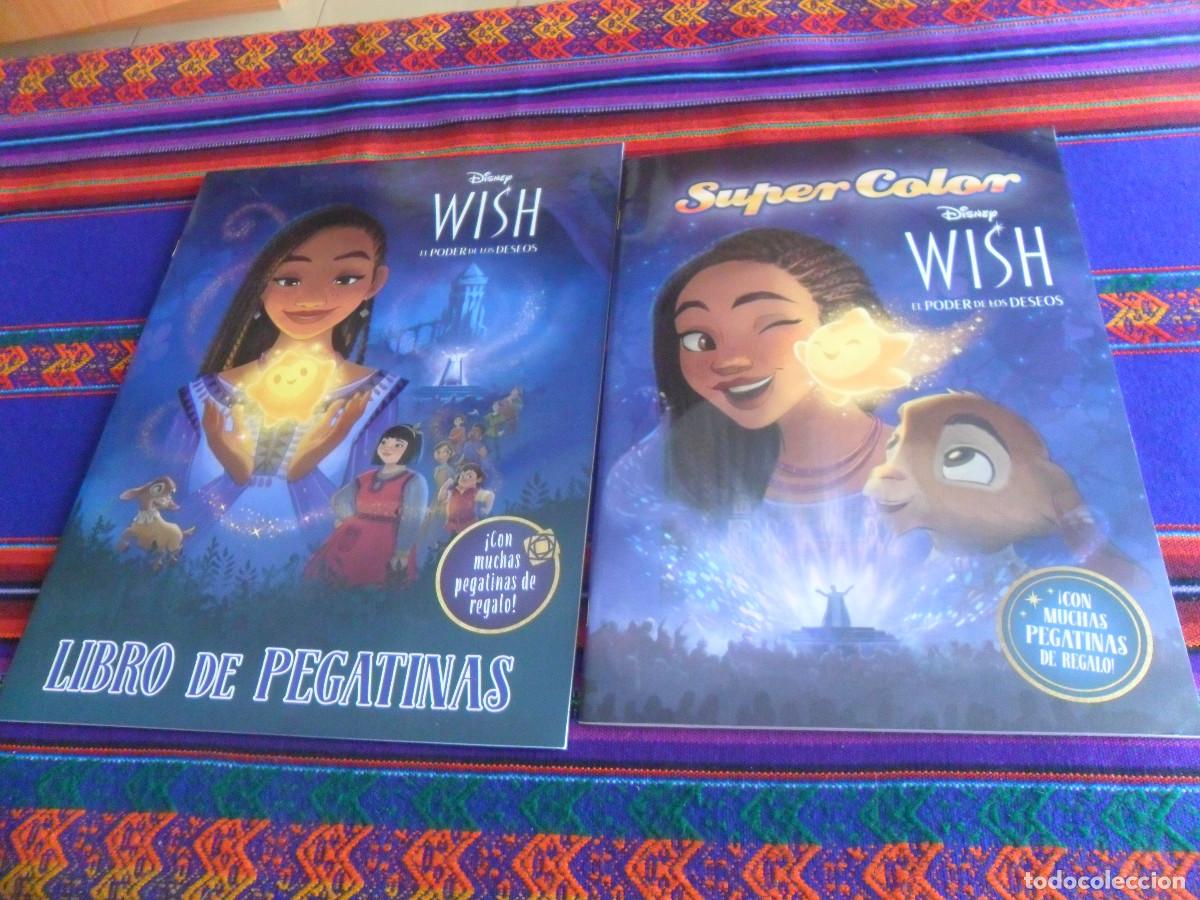 Libros de segunda mano: SIN USO, DISNEY WISH EL PODER DE LOS DESEOS LIBRO DE PEGATINAS Y SUPER COLOR. LIBROS DISNEY 2023.