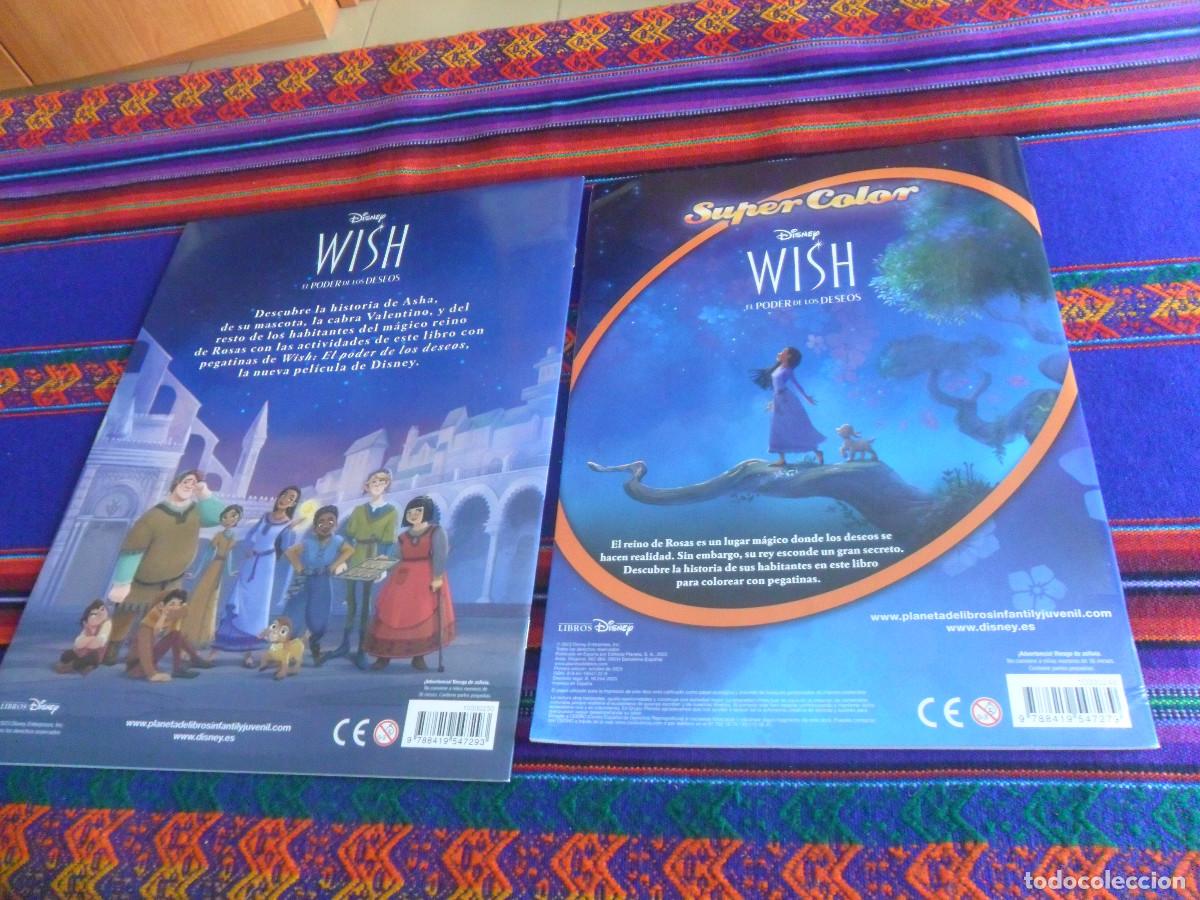 Libros de segunda mano: SIN USO, DISNEY WISH EL PODER DE LOS DESEOS LIBRO DE PEGATINAS Y SUPER COLOR. LIBROS DISNEY 2023. - Foto 2