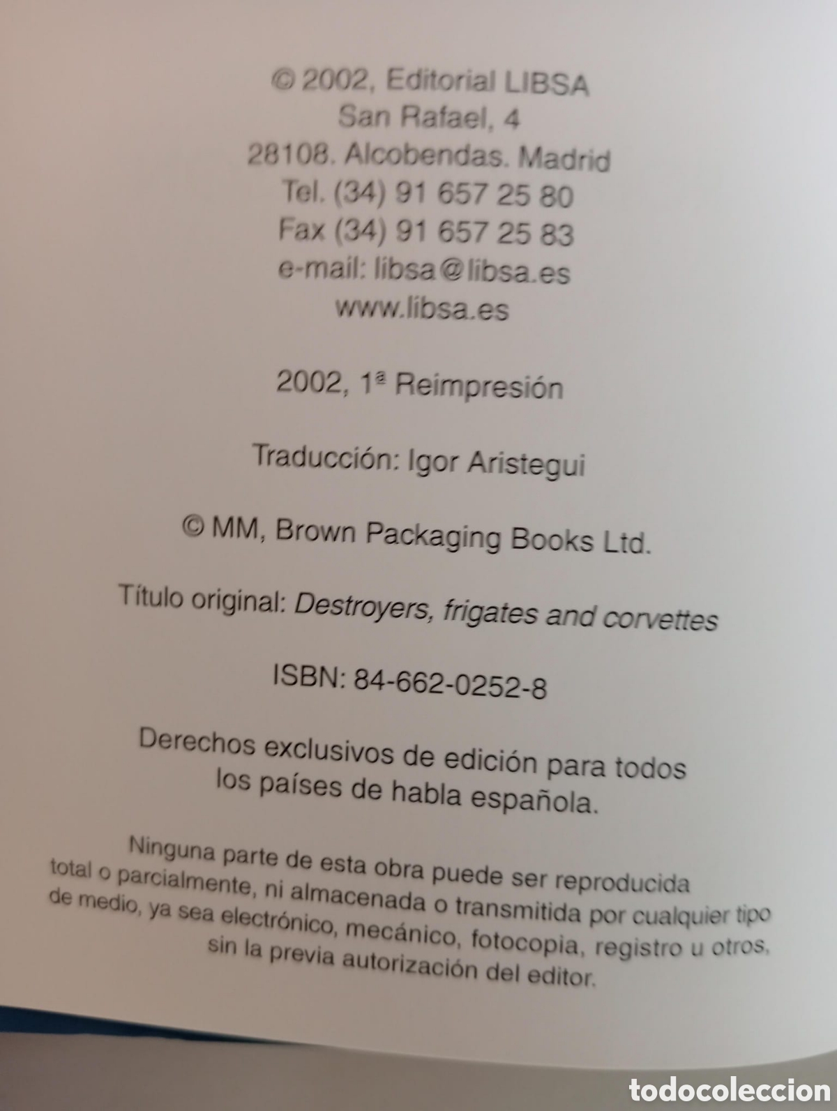 Libros de segunda mano: Destructores Fragatas Y Corbetas / Jackson Robert - Foto 4