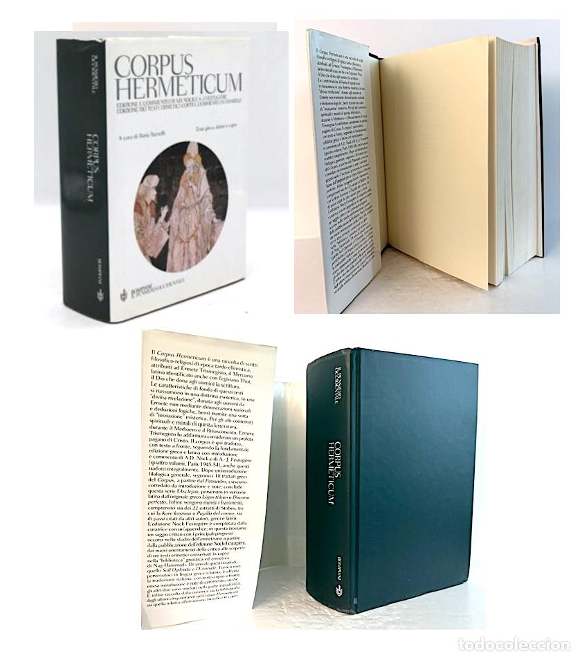 Libros de segunda mano: Corpus Hermeticum (1.627 p&aacute;ginas. Hermes Trismegisto... Contiene textos en griego, lat&iacute;n y copto.