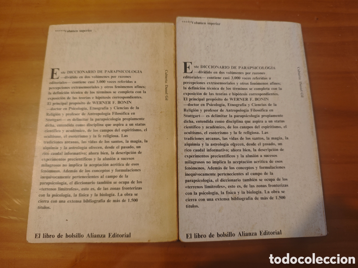 Libros de segunda mano: Diccionario de Parapsicolog&iacute;a. - Foto 4