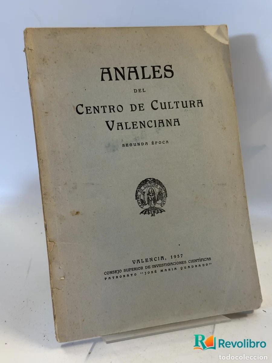 Livres d'occasion: Anales del Centro de Cultura Valenciana - Ilmo. Sr. D. Salvador Roda Soriano