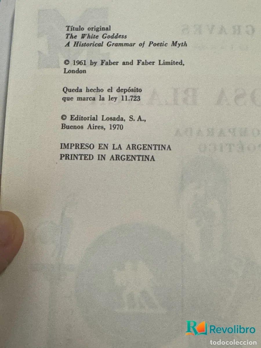 Libros de segunda mano: La Diosa Blanca - Robert Graves - Foto 2