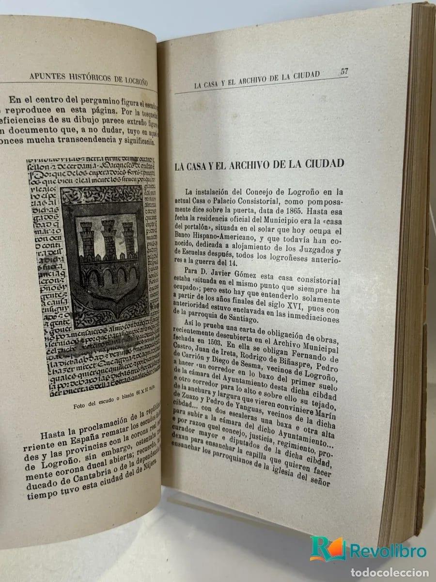 Libros de segunda mano: Apuntes Hist&oacute;ricos de Logro&ntilde;o - no disponible - Foto 5