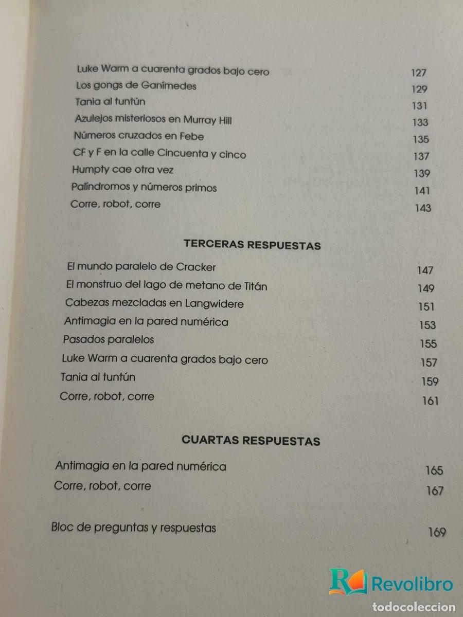 Libros de segunda mano: Los Enigmas del Robot Farfel - Martin Gardner - Foto 3