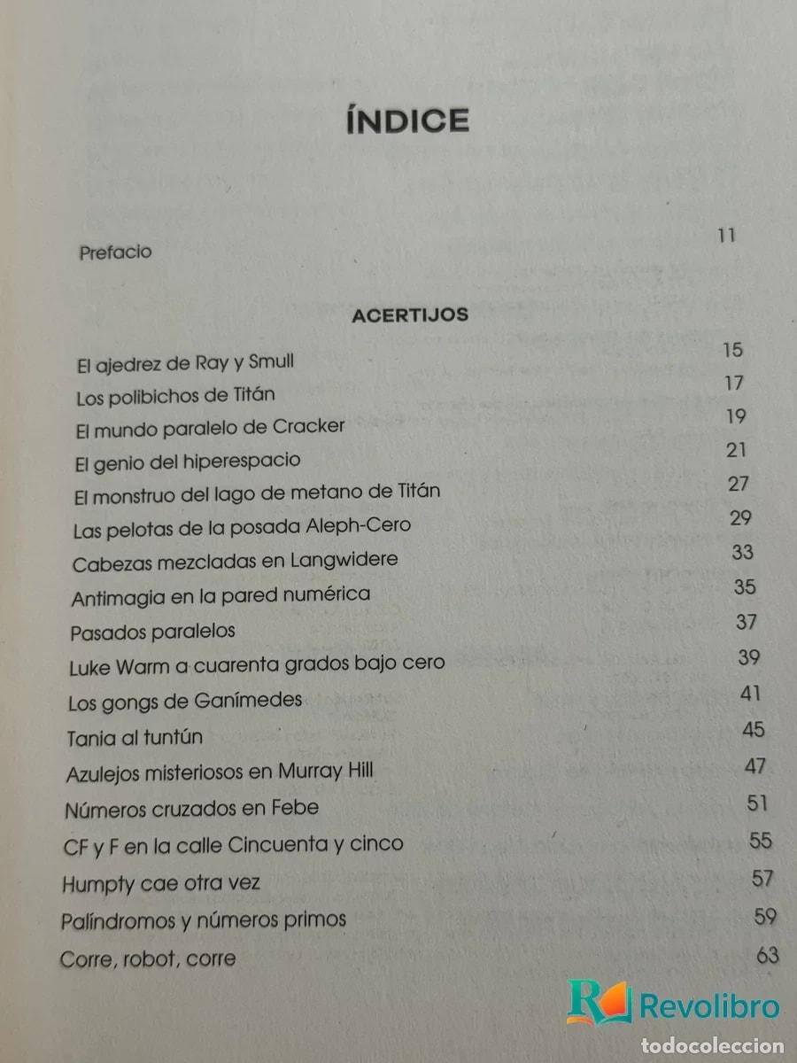 Libros de segunda mano: Los Enigmas del Robot Farfel - Martin Gardner - Foto 5
