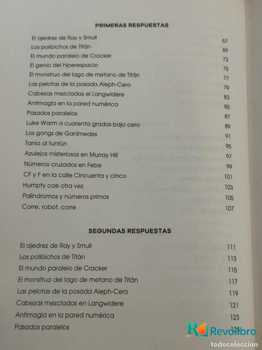 Libros de segunda mano: Los Enigmas del Robot Farfel - Martin Gardner - Foto 6