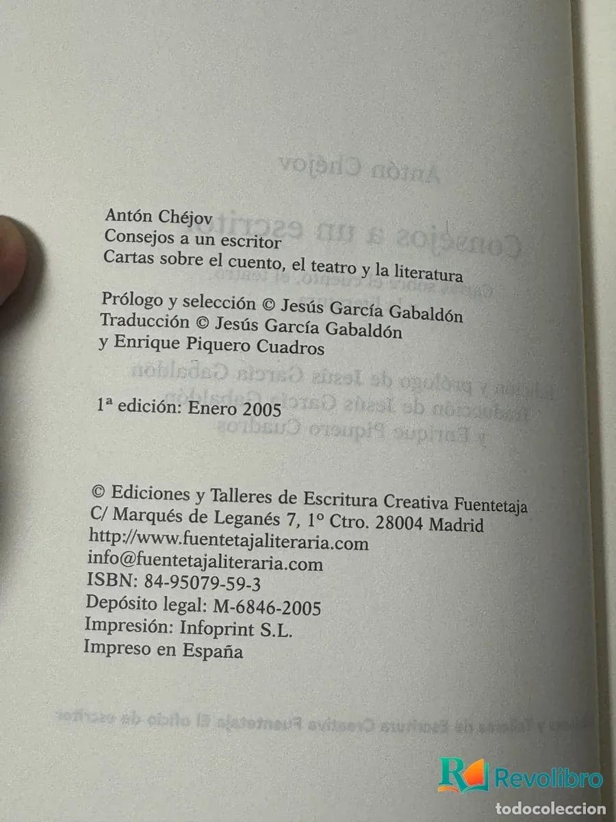 Libros de segunda mano: Consejos a un escritor - Ant&oacute;n Ch&eacute;jov - Foto 2