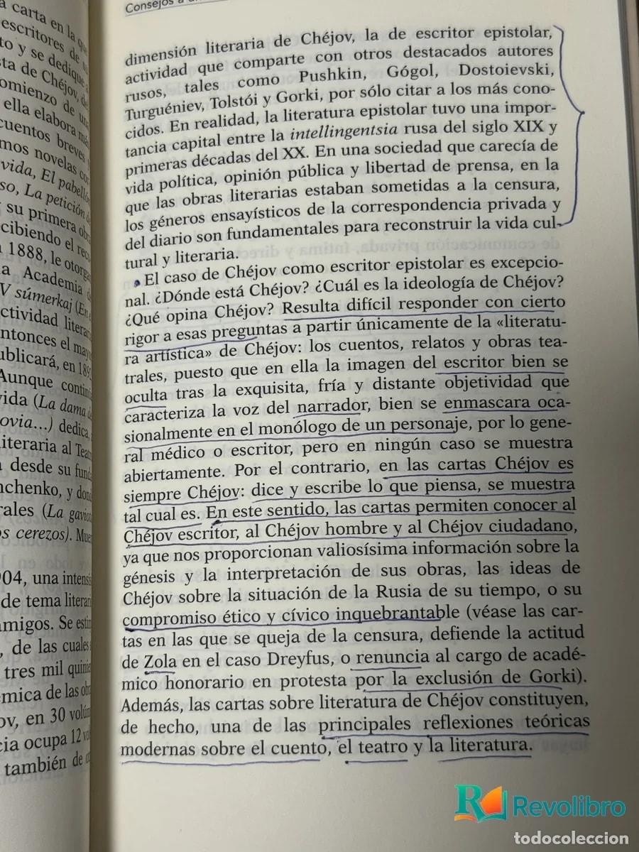 Libros de segunda mano: Consejos a un escritor - Ant&oacute;n Ch&eacute;jov - Foto 3