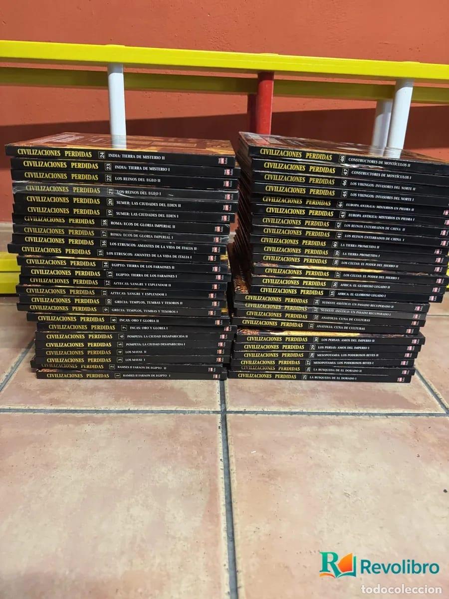 Libros de segunda mano: Lote / colecci&oacute;n completa civilizaciones perdidas 48 tomos - Varios