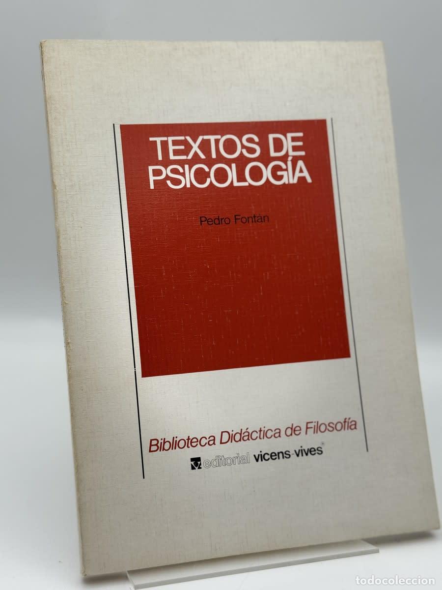 Libros de segunda mano: Textos de psicolog&iacute;a - Pedro Font&aacute;n