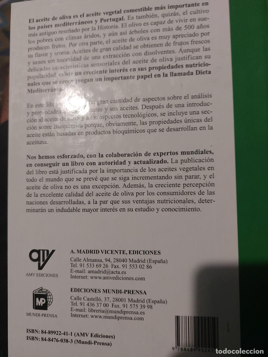 Libros de segunda mano: Manual del Oceite de Oliva Nuevo Ramon Aparicio - Foto 2