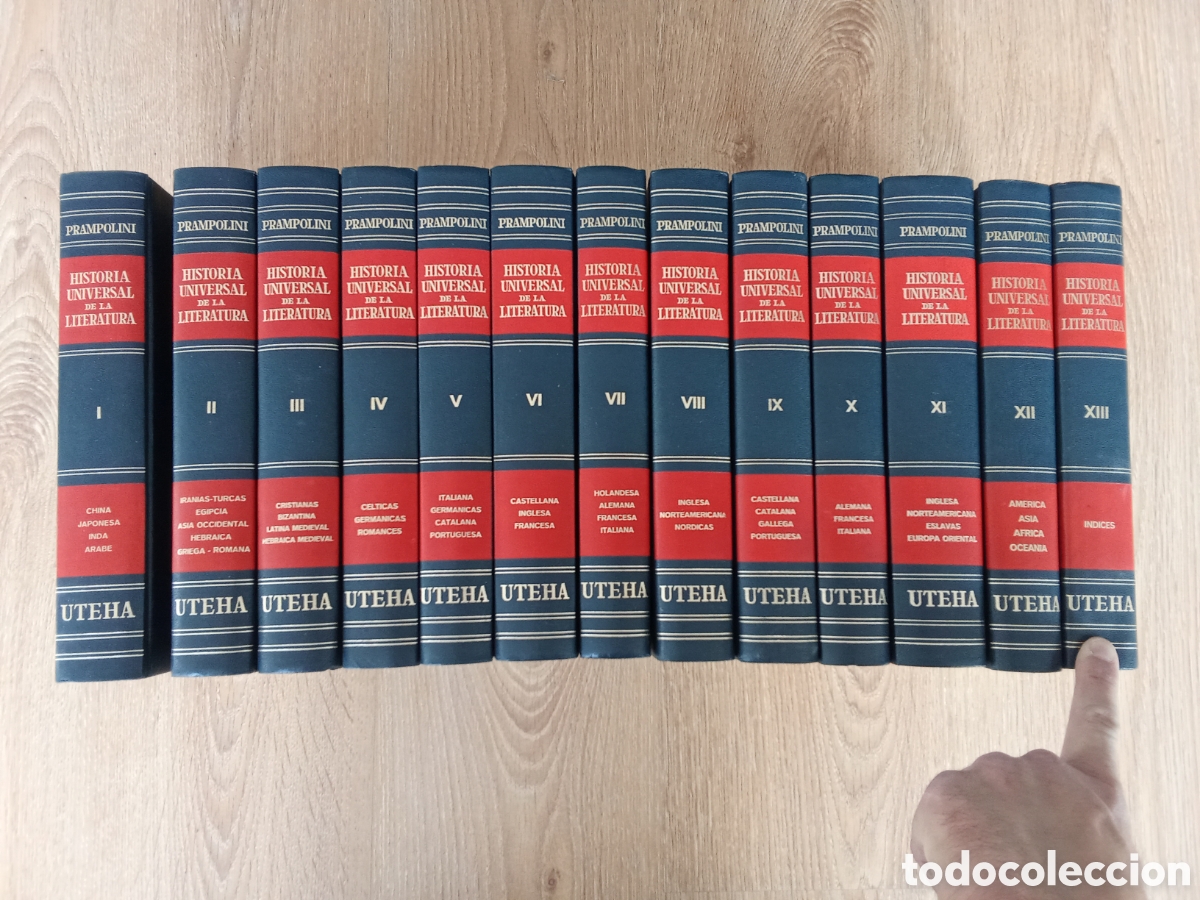 Libros de segunda mano: Historia Universal de la Literatura 13 vol&uacute;menes - Prampolini