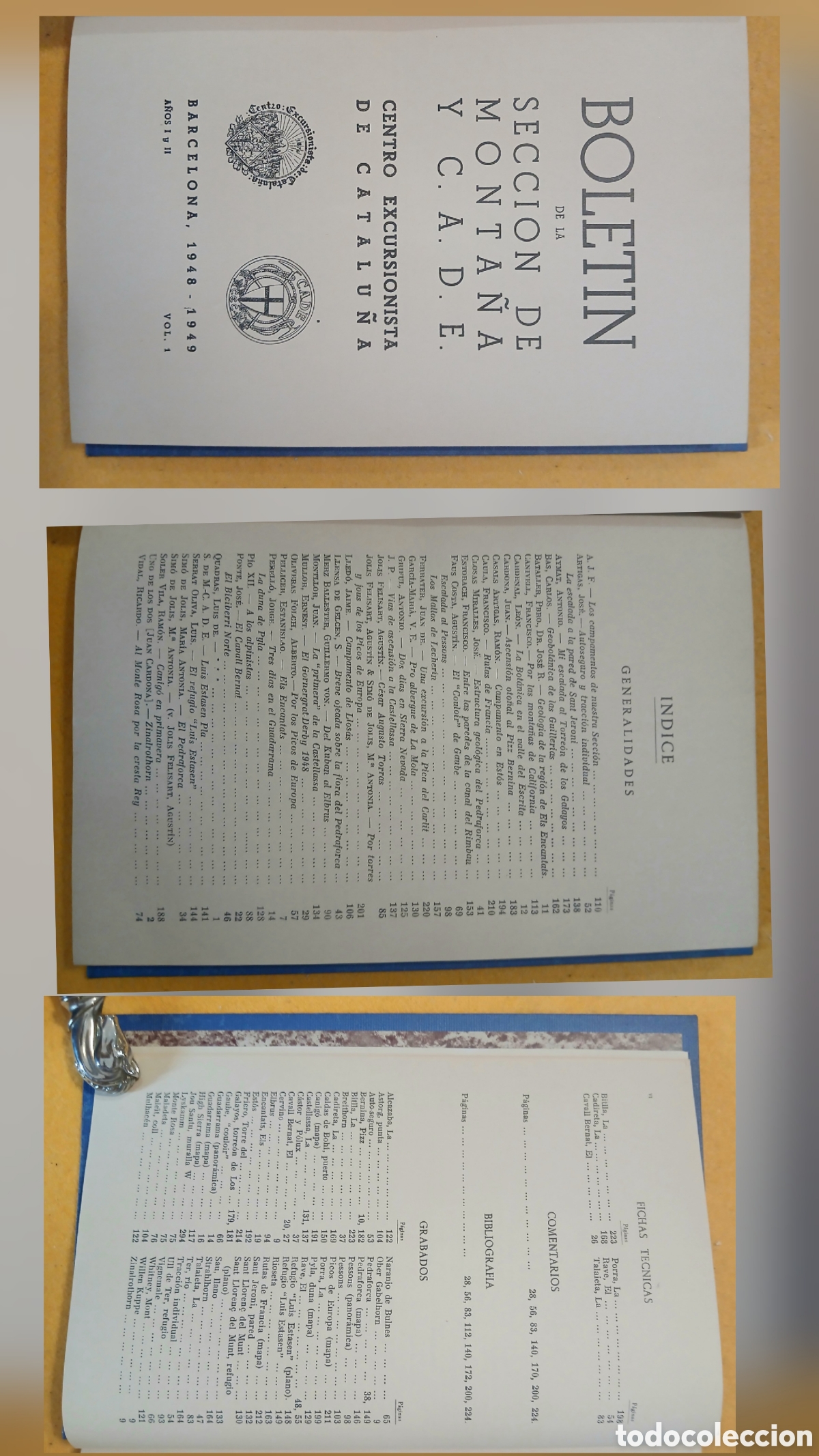 Libros de segunda mano: Boletin de la secci&oacute;n de Monta&ntilde;a y C.A.D.E - Foto 2