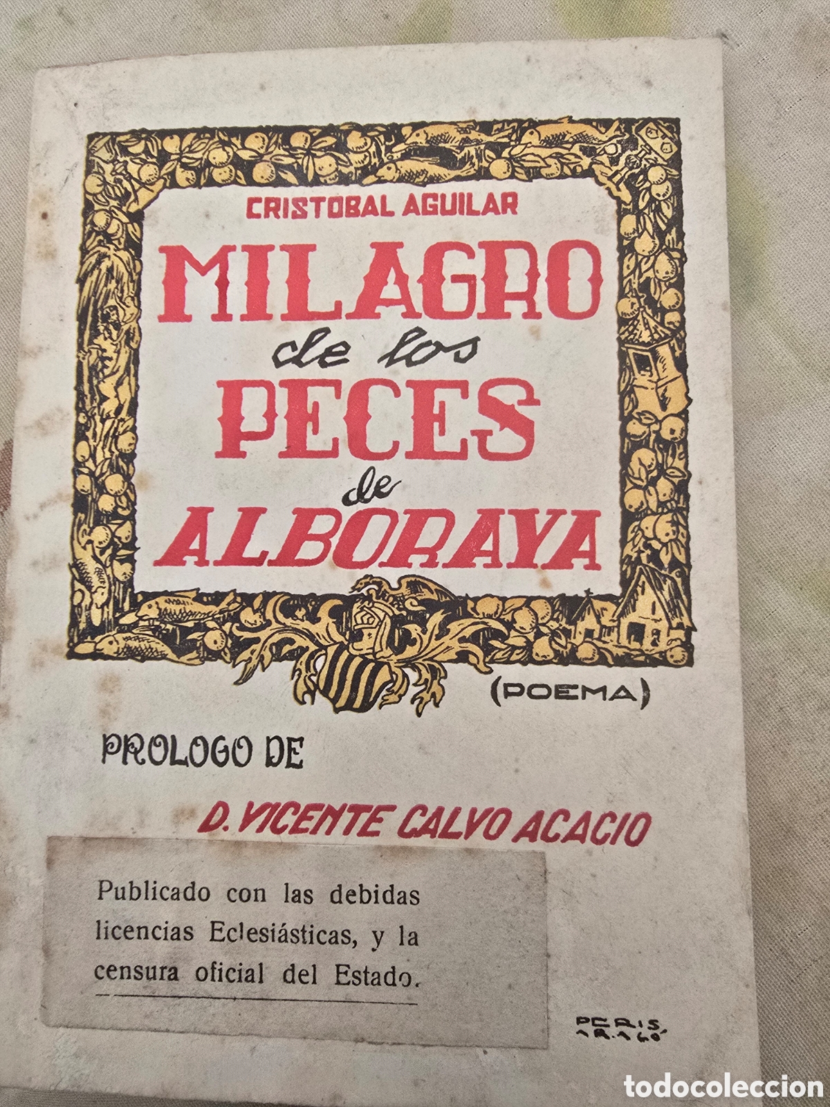 Libros de segunda mano: Milagro de los peces de Alboraya