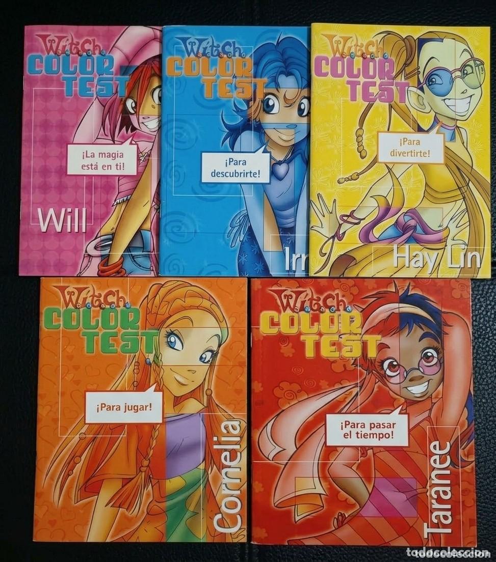Gebrauchte B&uuml;cher: WITCH COLOR TEST - LOTE DE 5 CUADERNOS DE PASATIEMPOS DE WITCH - HAY LIN - TARANEE - IRMA - CORNELIA