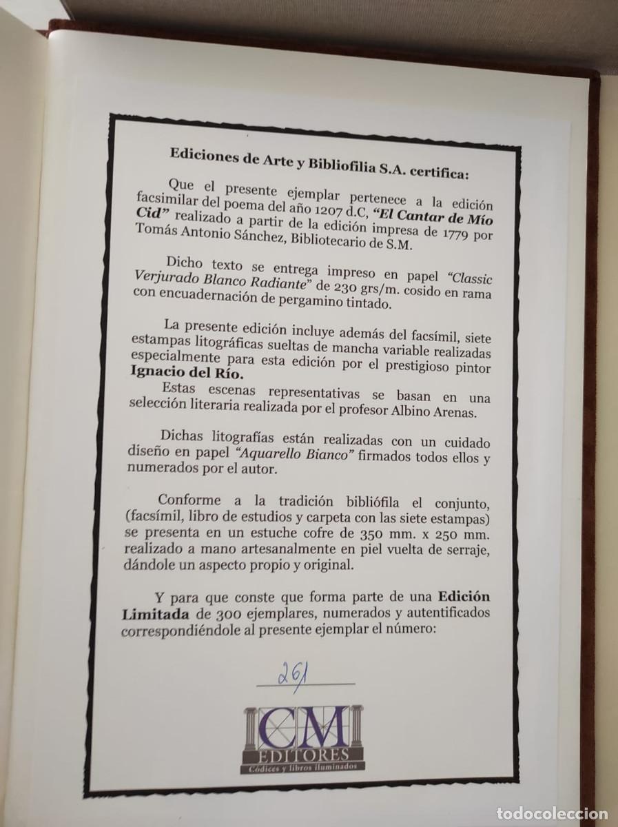 Libros de segunda mano: Cantar de M&iacute;o Cid 800 aniversario - Foto 3