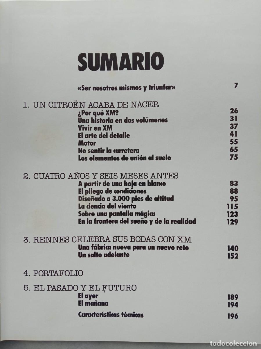 Libros de segunda mano: Libro conmemorativo lanzamiento Citroen XM - Foto 2