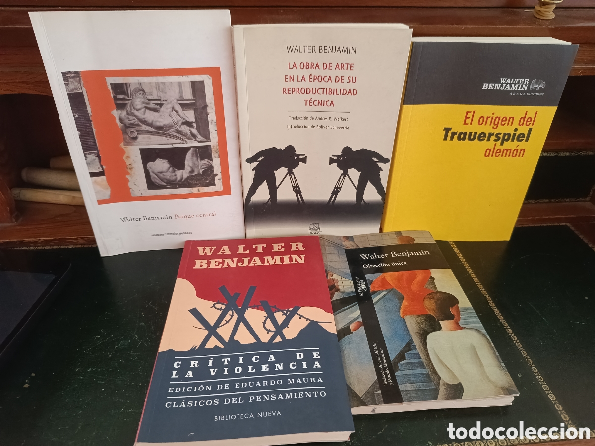 Libros de segunda mano: WALTER BENJAMIN- LOTE DE 5 LIBROS- FILOSOF&Iacute;A, ARTE Y CR&Iacute;TICA.