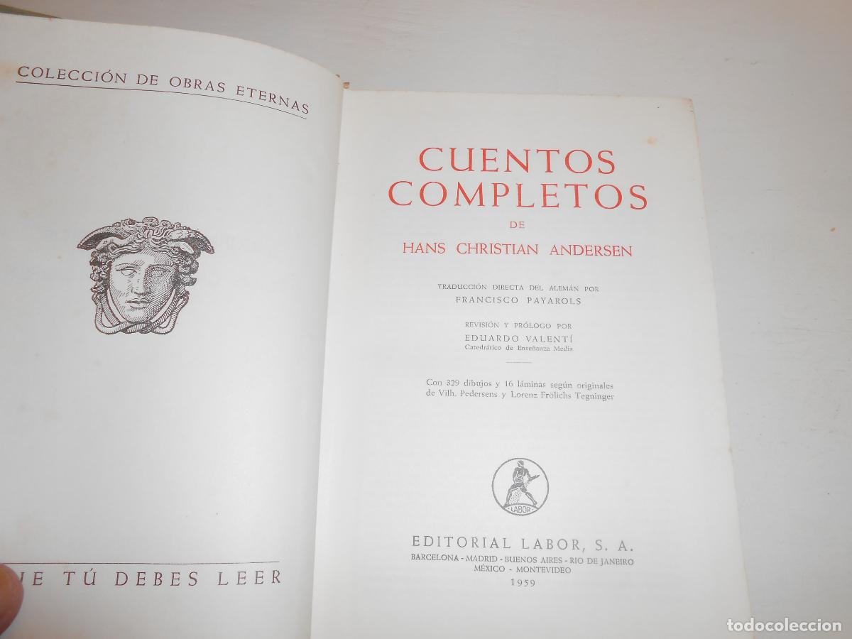 Libros de segunda mano: H. C. ANDERSEN , CUENTOS COMPLETOS / BUEN ESTADO - Foto 2