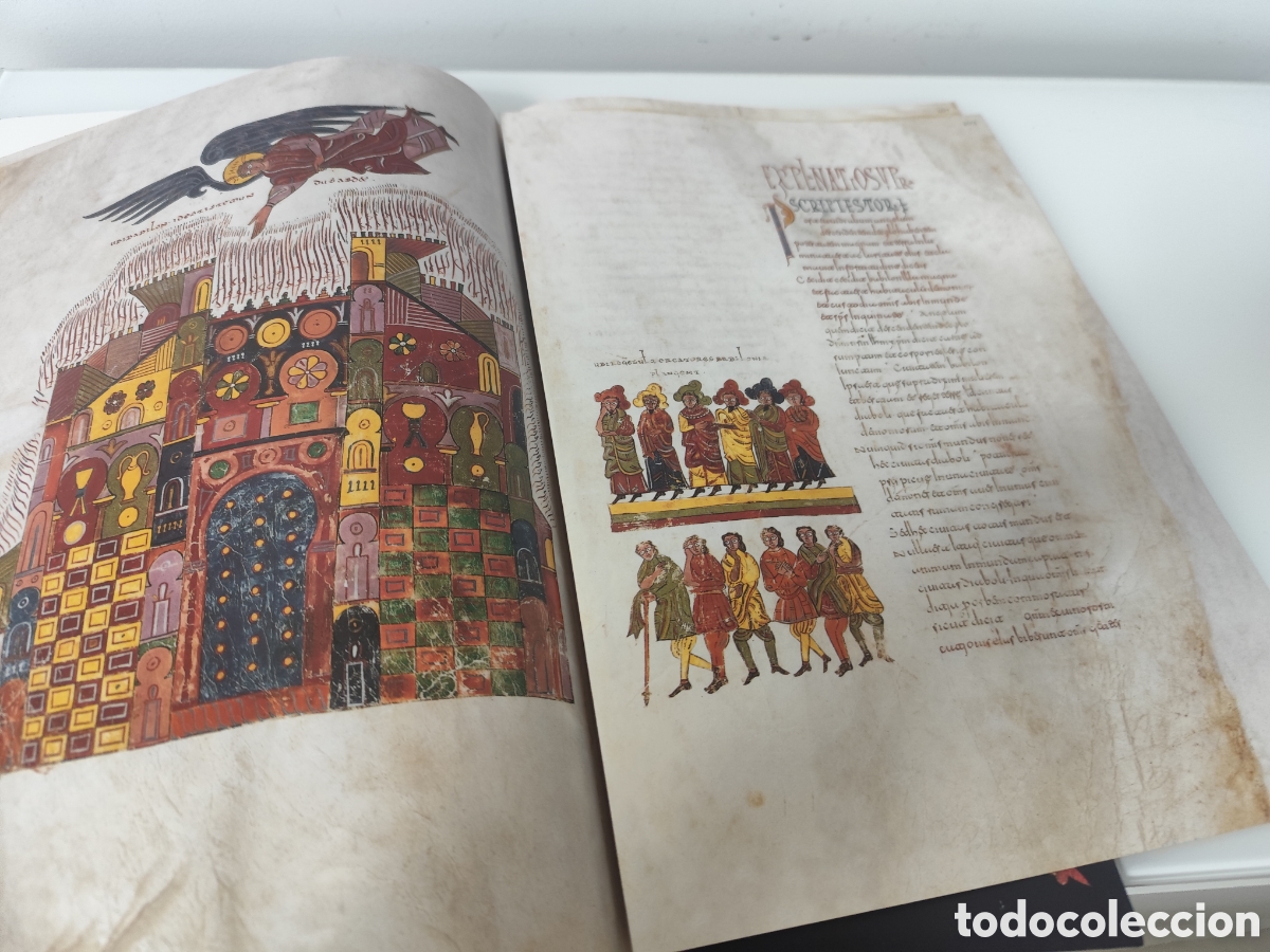 Libros de segunda mano: BEATO DE LIEBANA SAN MIGUEL DE ESCALADA. AULA ARTIS FACSIMILIS. FOLIO 2 200 RECTO 207 VERSO - Foto 7