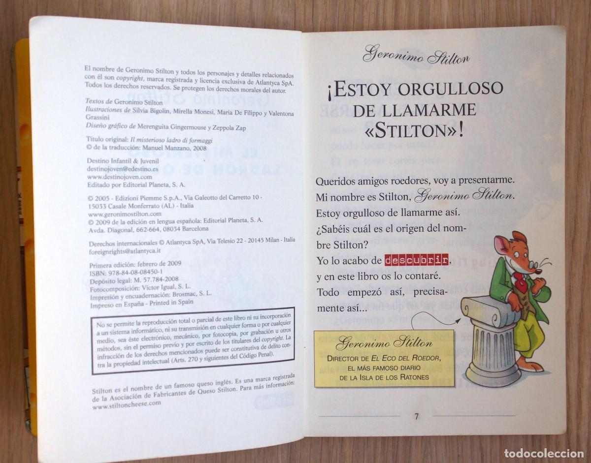 Libros de segunda mano: Geronimo Stilton. El misterioso ladr&oacute;n de queso - Foto 7