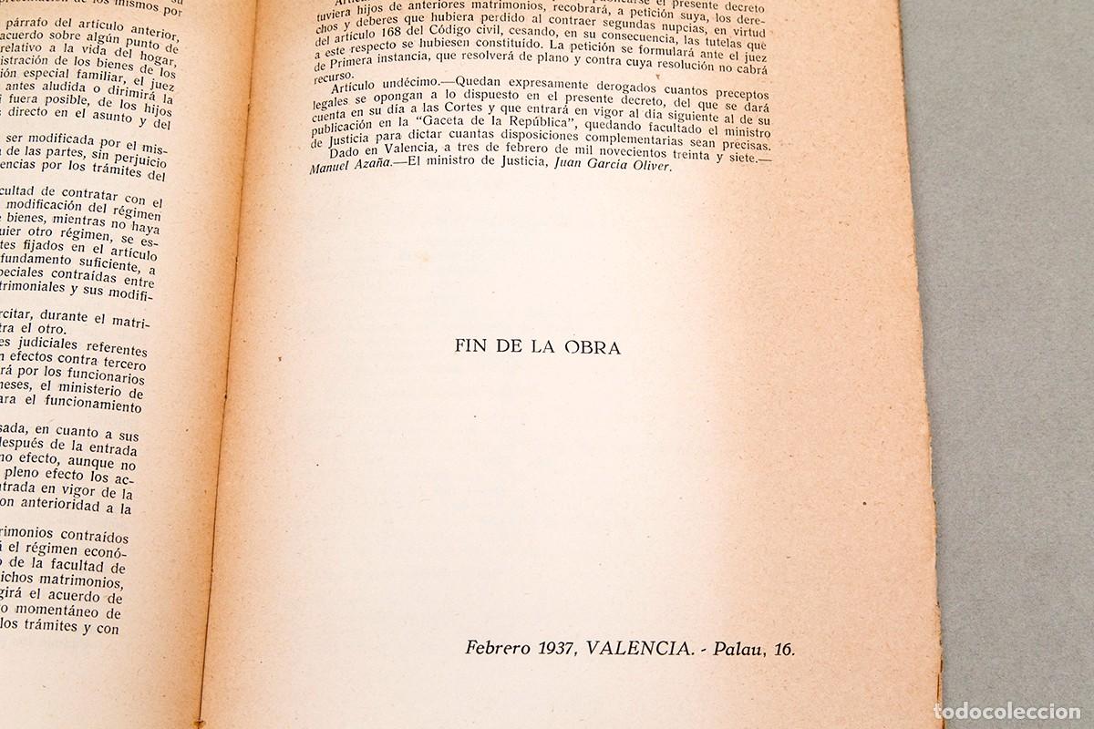 Libros de segunda mano: EL MATRIMONIO LIBRE - 1937 - PEDRORRIBELLES - LEX - Foto 7