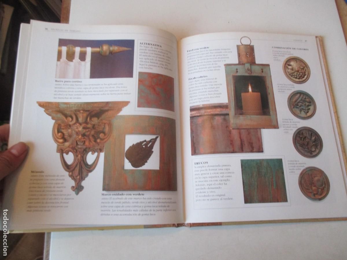 Libros de segunda mano: ANNIE SLOAN T&eacute;cnicas de dorado W42224 - Foto 2