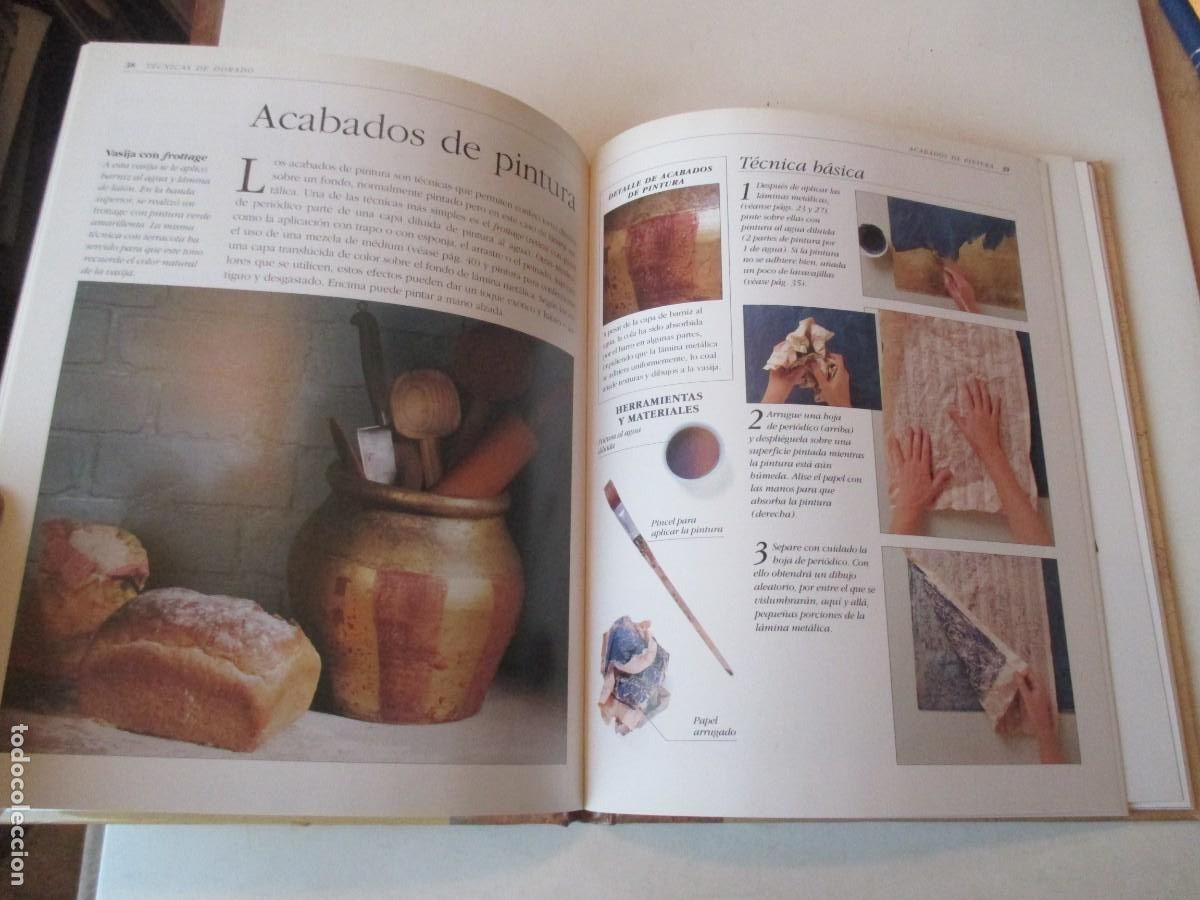 Libros de segunda mano: ANNIE SLOAN T&eacute;cnicas de dorado W42224 - Foto 4