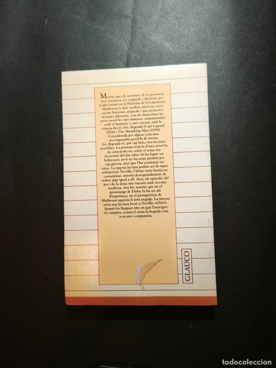 Libros de segunda mano: S&oacute;c llegenda - Richard Matheson - Foto 2
