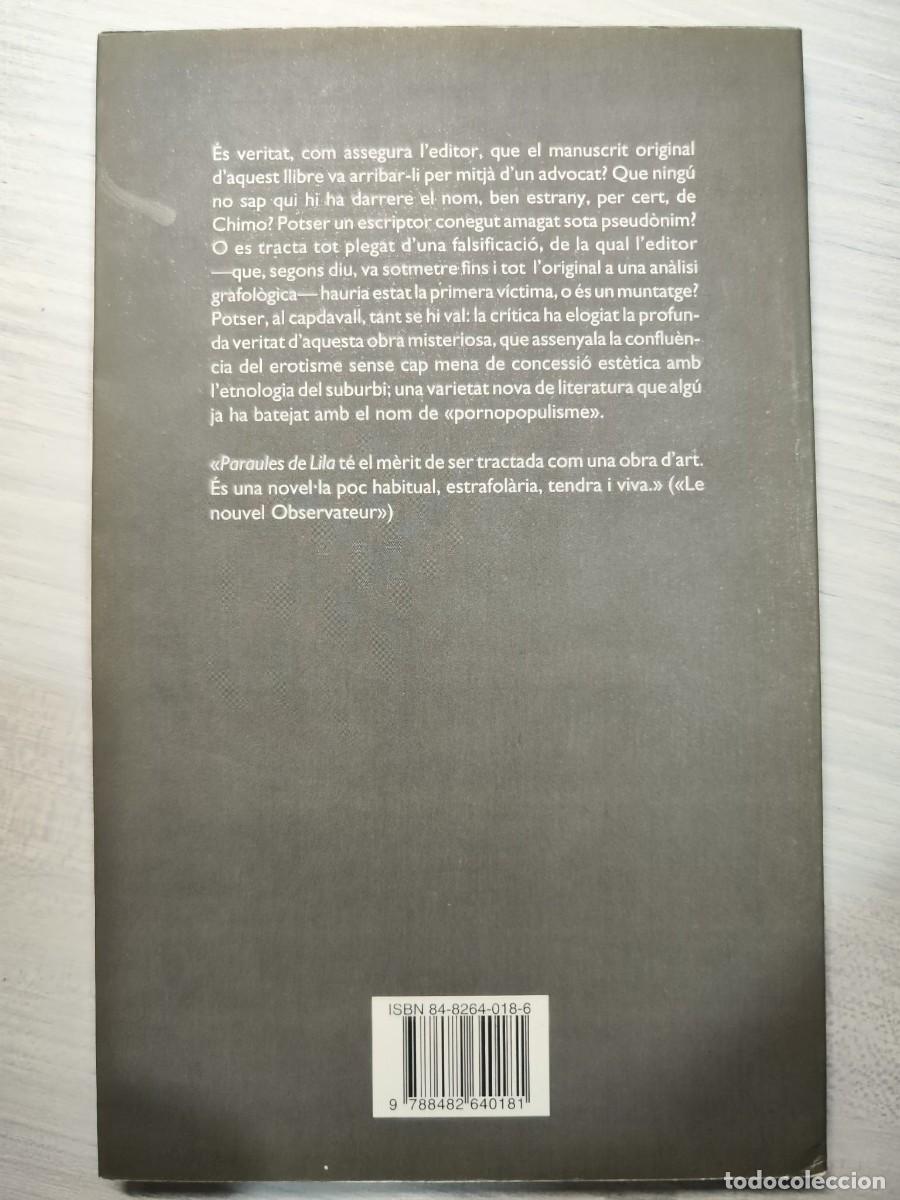 Libros de segunda mano: Paraules de Lila de Chimo - Foto 2