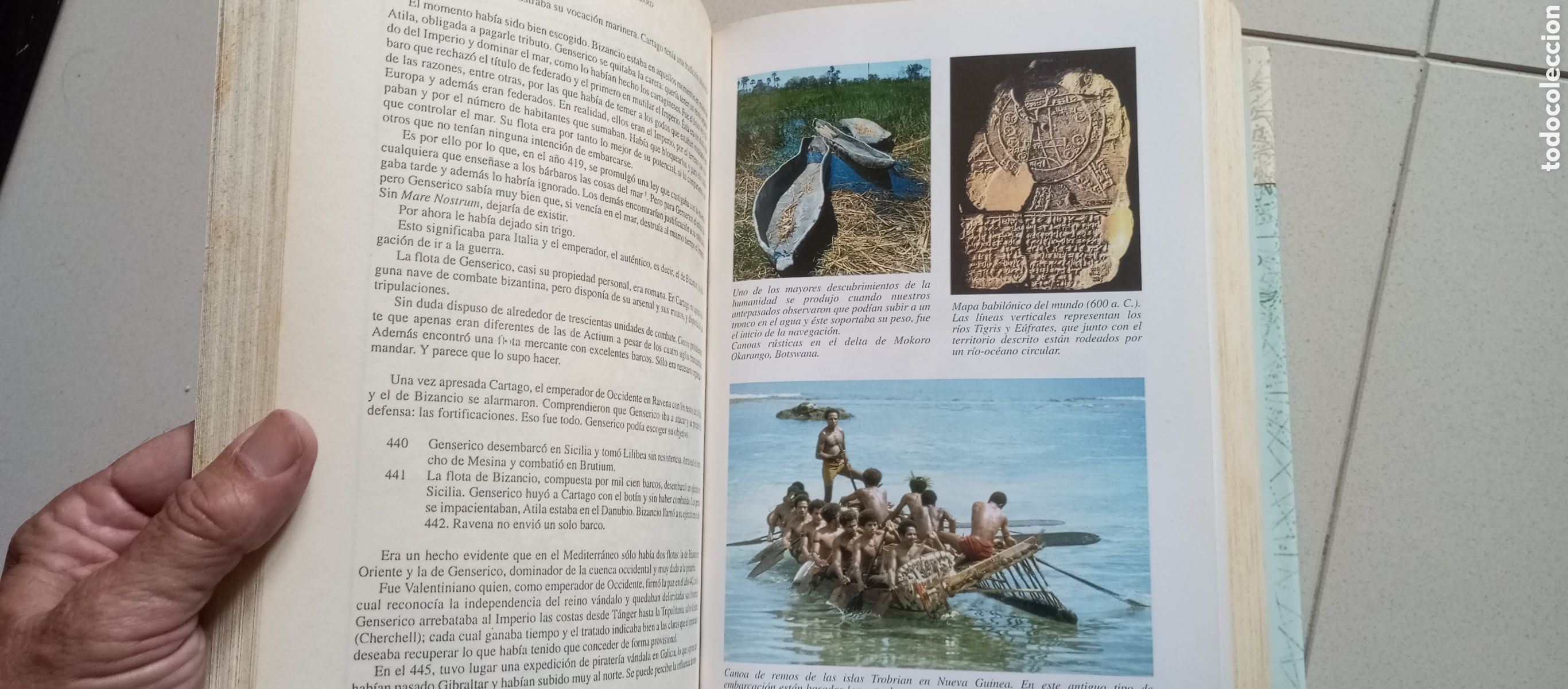 Libros de segunda mano: Historia mar&iacute;tima del mundo, Maurice de Brossard - Foto 5