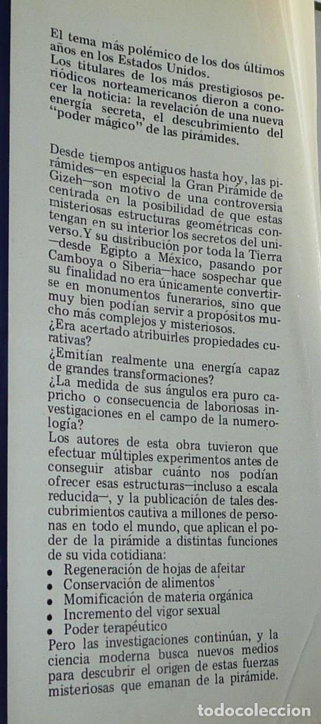 Libros de segunda mano: El poder m&aacute;gico de las pir&aacute;mides - Max Toth, Greg Nielsen (Nueva Fontana, Mart&iacute;nez Roca, 1977) - Foto 3