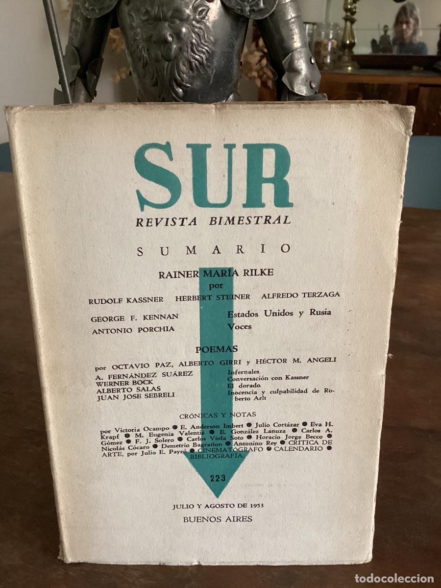 Libros de segunda mano: REVISTA BIMESTRAL SUR, 223. BUENOS AIRES, 1953. OCTAVIO PAZ&hellip;
