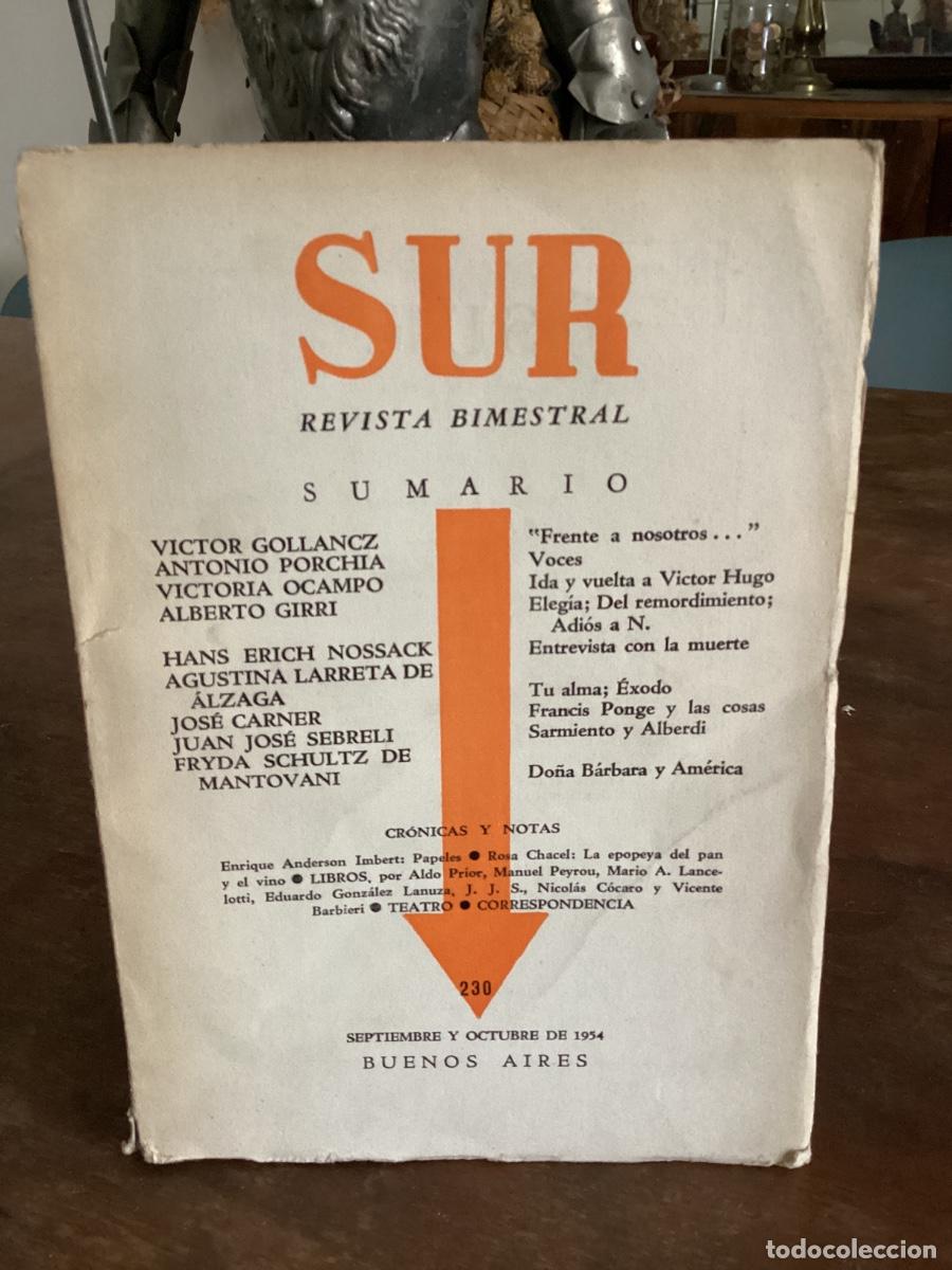 Libros de segunda mano: REVISTA BIMESTRAL SUR, 230. BUENOS AIRES 1954. ViCTORIA OCAMPO, PORCHIA&hellip;