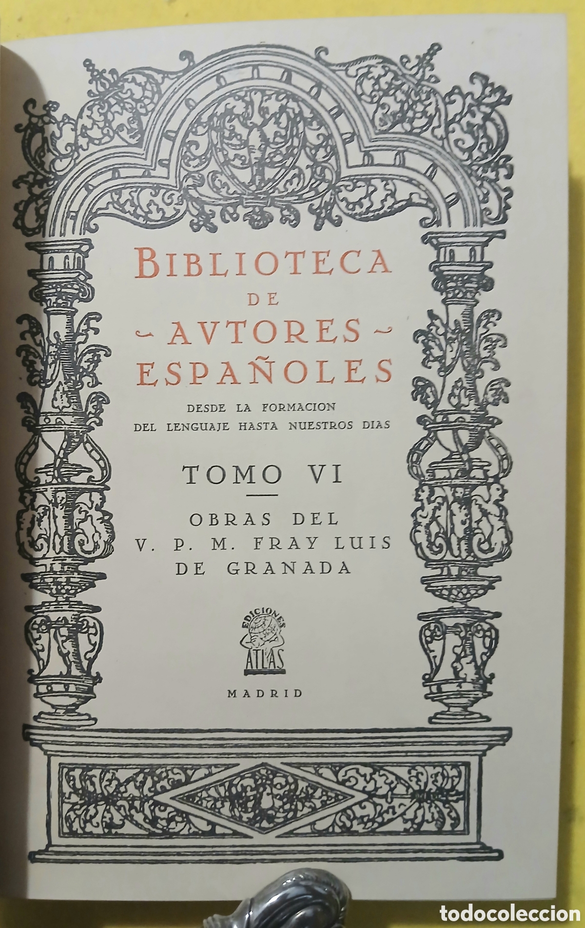 Libros de segunda mano: Obras del V.P.M. Fray Luis de Granada - Foto 2