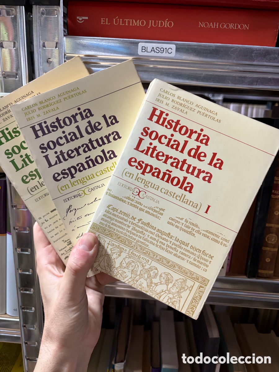 Libros de segunda mano: Blas91C Historia social de la literatura espa&ntilde;ola (en lengua castellana). 3 TOMOS