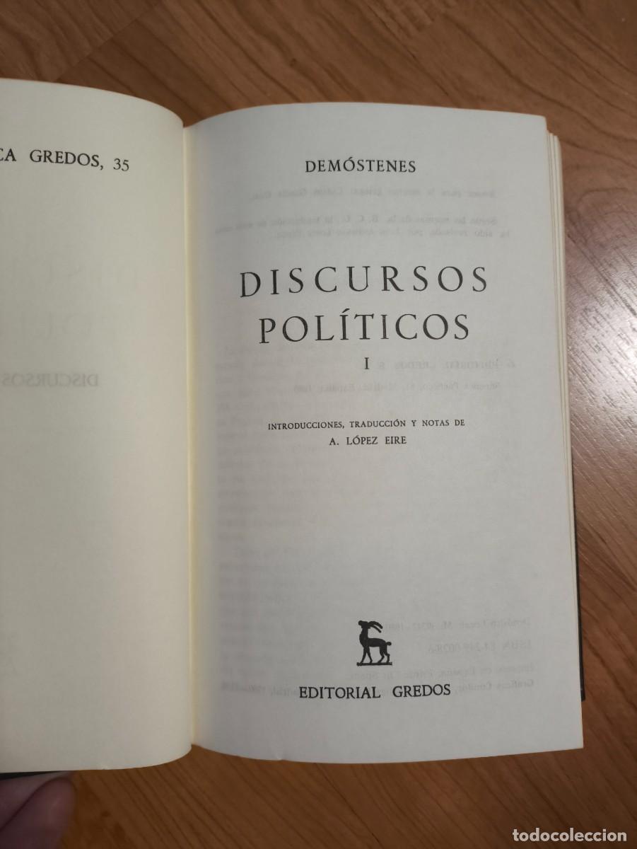 Libros de segunda mano: Discursos Pol&iacute;ticos tomo I - Foto 4